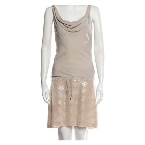 Dione Von Furstenberg Silk Sequin Dress - Picture 1 of 6